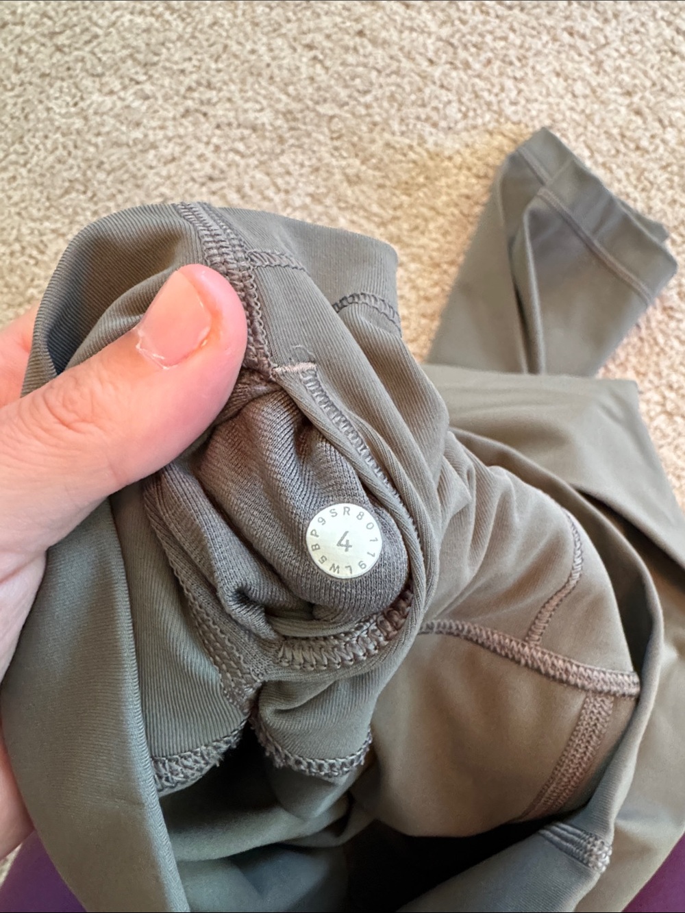 LULULEMON Green Wunder Under 7/8 Leggings 4/XS - Picture 3 of 3